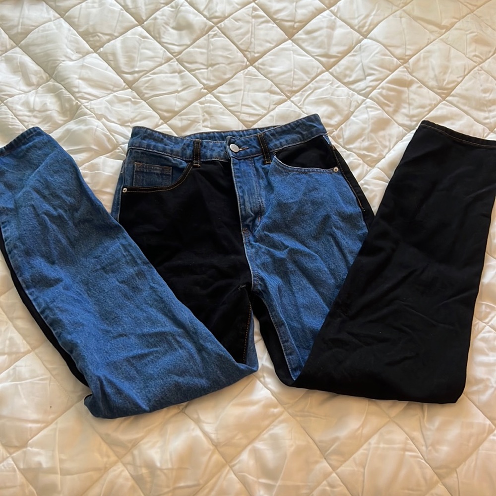 Two toned jeans